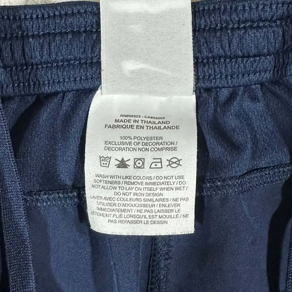 Nike Dri-FIT Womens Small Navy Blue Slim Fit Running Athletic Short Lined Swoosh